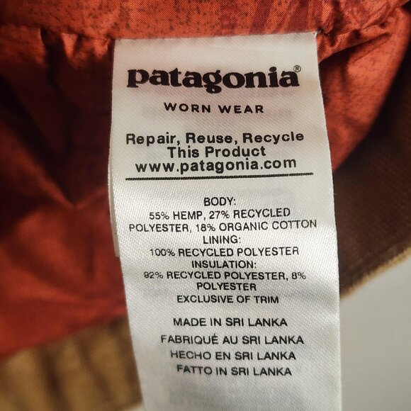 Patagonia Jacket Mens XL Brown Iron Forge Hemp Canvas Ranch Workwear Coat - Picture 8 of 14